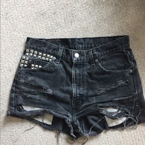 Studded vintage Levi shorts