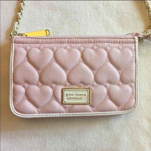 NEW Betsey Johnson Crossbody Bag Quilted Pink