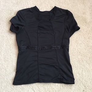 Black lululemon workout top