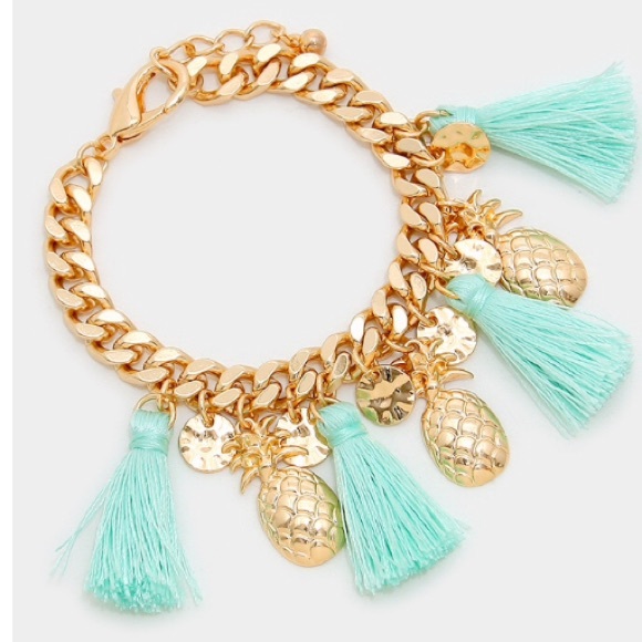Pineapple tassel bracelet