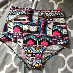 High waisted bikini bottoms