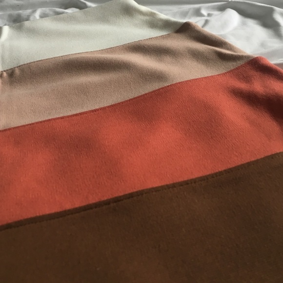 Pink and Brown Pencil Skirt - Picture 3 of 3