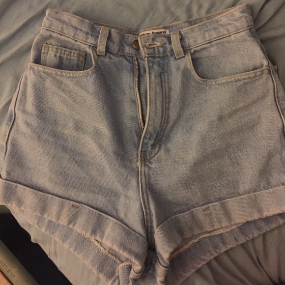 American Apparel size 26 cuffed Jean shorts