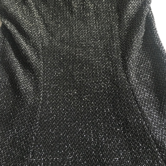 Black Sparkly Skater Dress - Picture 2 of 4