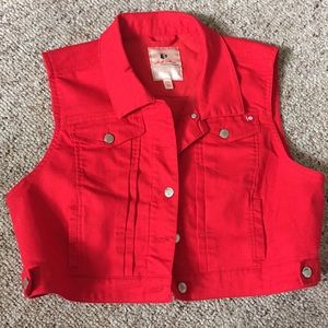 Marilyn Monroe Red Denim Vest