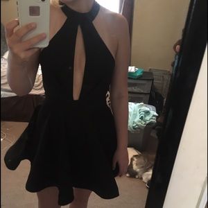 Xenia Boutique Black Chantilly Dress