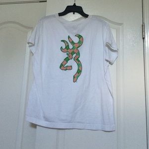 White Browning T shirt