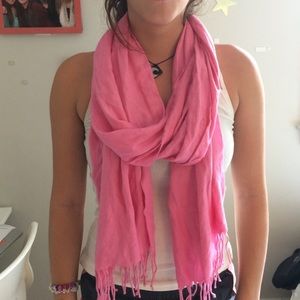 Pink summer scarf