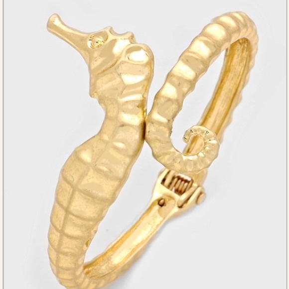 Seahorse bangle bracelet