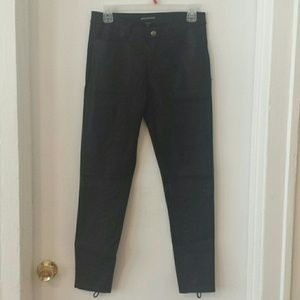 Stylestalker Coated Skinnies with Lace Up Back