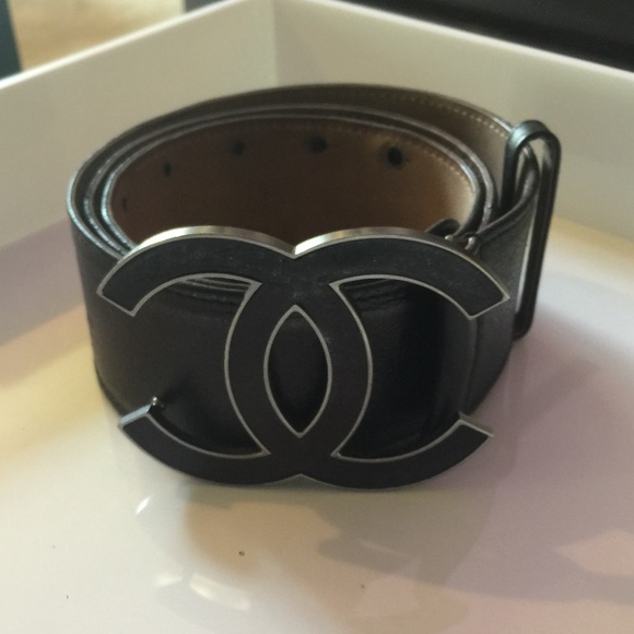 Belt Chanel Black size M International in Other - 34336998