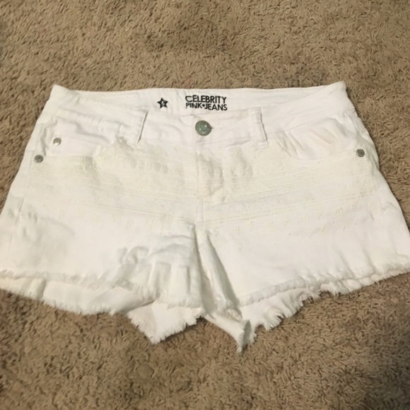 White Cutoff Jean Shorts
