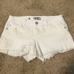 White Cutoff Jean Shorts