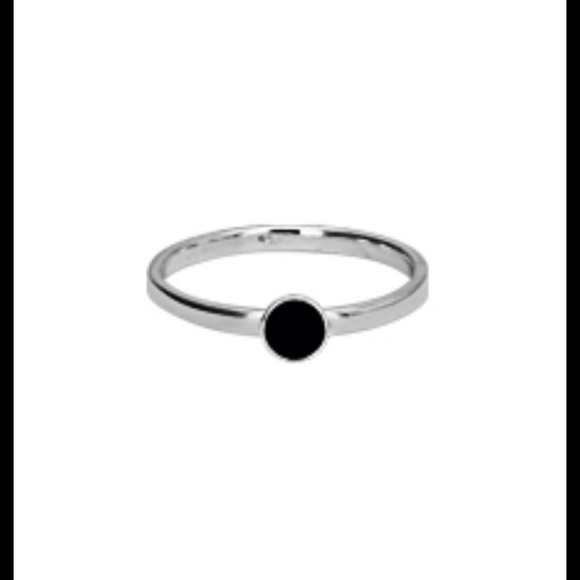 Sterling Silver Black CZ Ring LAST ONE - Picture 2 of 4
