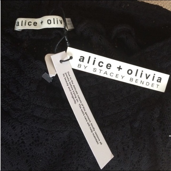 ALICE+OLIVIA $200 Black SHEER MESH Cover-Up Shorts - Picture 3 of 3