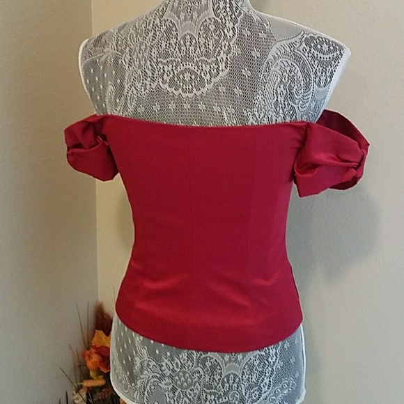 Sexy satin Bebe top, size 4 - Picture 2 of 3