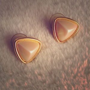 Golden Pearl Earrings