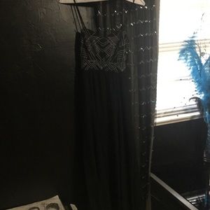 All black maxi dress