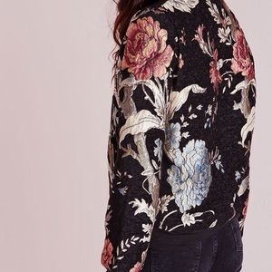 Embroidered bomber jacket good quality