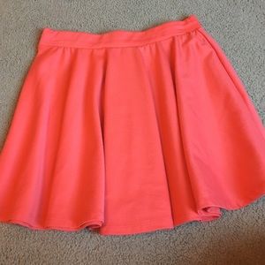 Coral skater skirt
