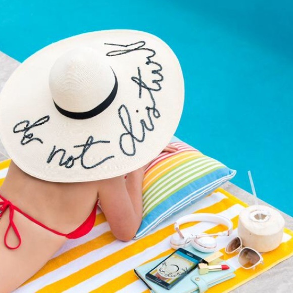 Do not disturb beach hat