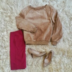 Suede top