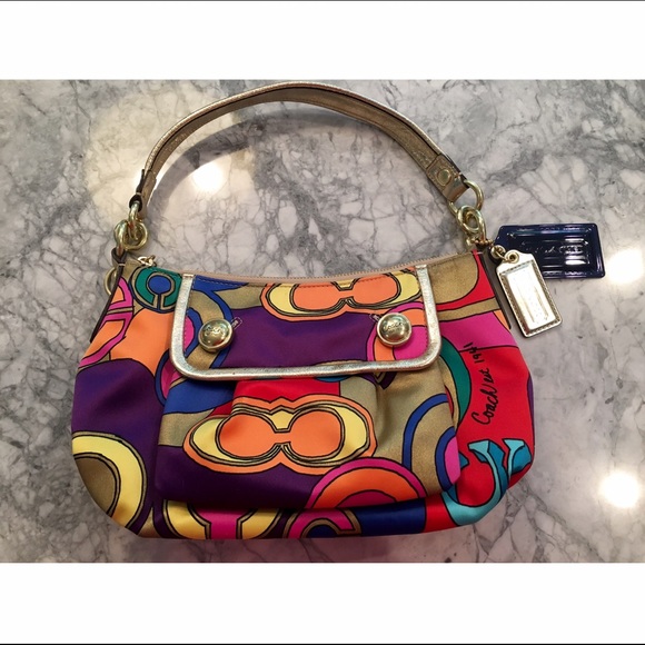 Colorful coach handbag