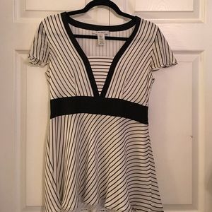 Nine West Striped Silk top