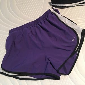 Purple large dry fit shorts