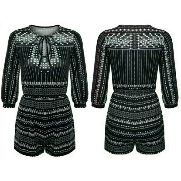 4X HP |⭐NEW! Gorgeous Navy Retro Style Romper - Picture 4 of 4