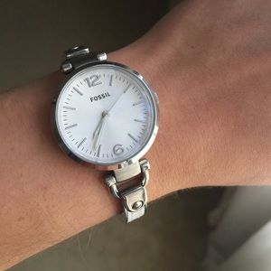 Beautiful Fossil white watch!
