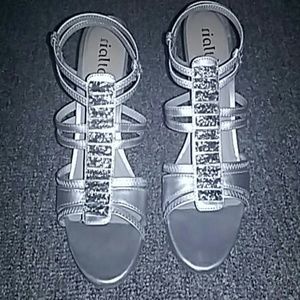 Rialto silver high heels