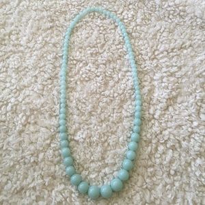 Sky Blue Beaded Necklace