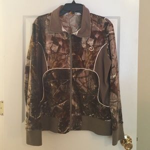 "SHE" Womens Fleece Camo Jacket
