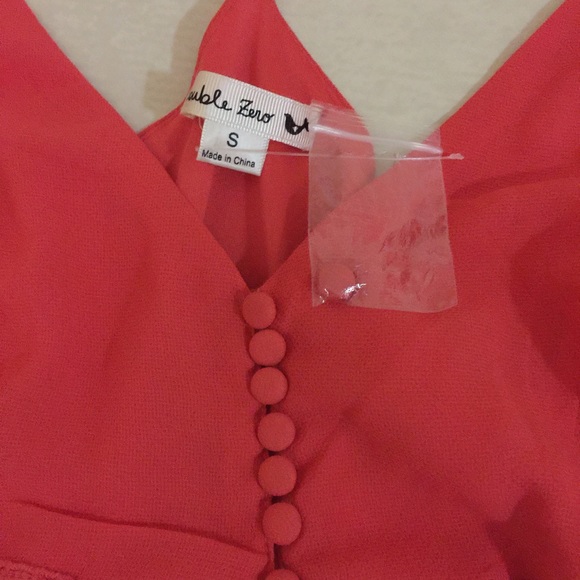 D'or coral shift summer dress - Picture 3 of 4