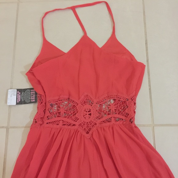 D'or coral shift summer dress - Picture 4 of 4