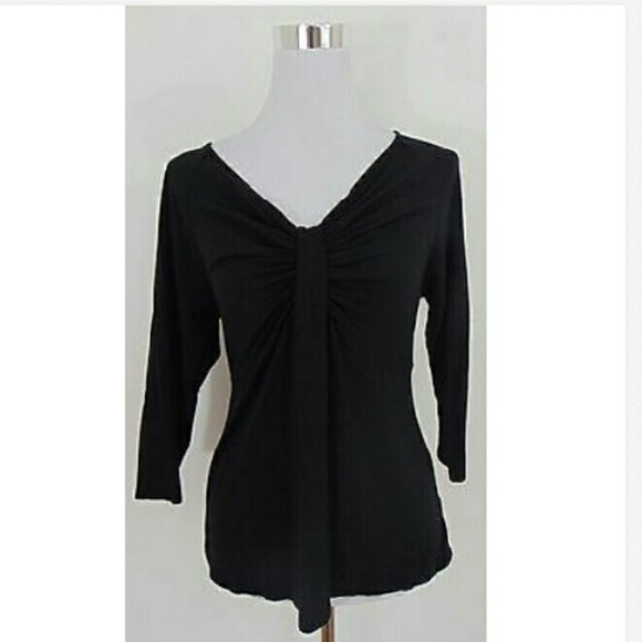 Preloved talbots petition black blouse size M