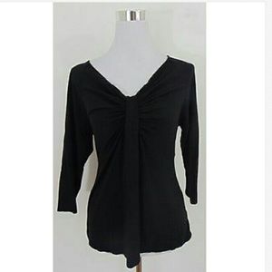 Preloved talbots petition black blouse size M