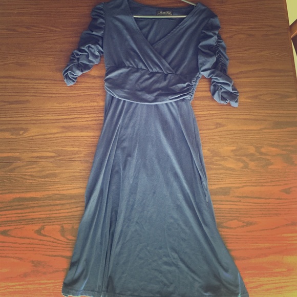 Light navy blue dress - Picture 1 of 2