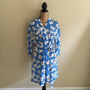TopShop Takashi Print Silk Wrap Dress by Boutique