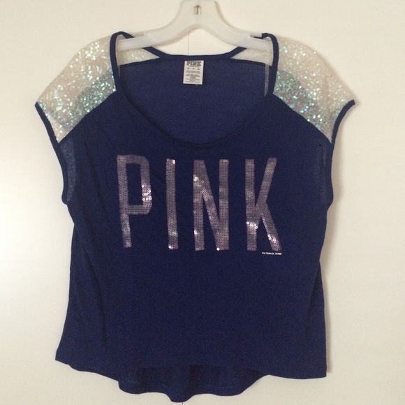 Brand new PINK sequin top