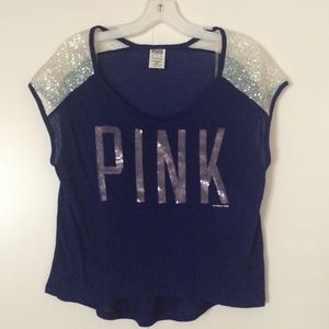 Brand new PINK sequin top