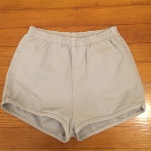 American Apparel Denim high waisted shorts