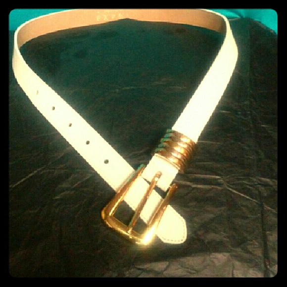 Vintage White Express Belt