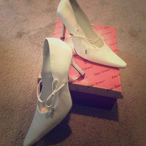 Pure White Pointed Toe Shoes (Only worn once)
