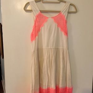 Free people pink and white dress
