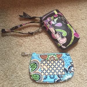Vera Bradley small wallet and coin/ID purse