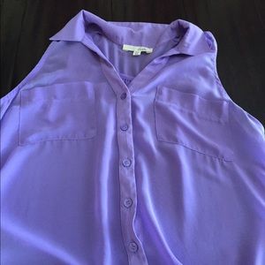 Purple Button Up Tank