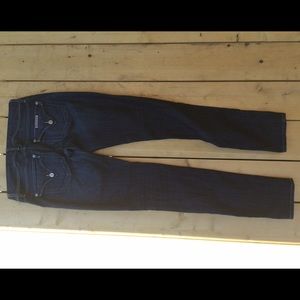 Hudson straight dark wash denim