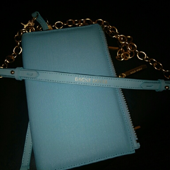 Dagne Dover clutch wallet light blue,